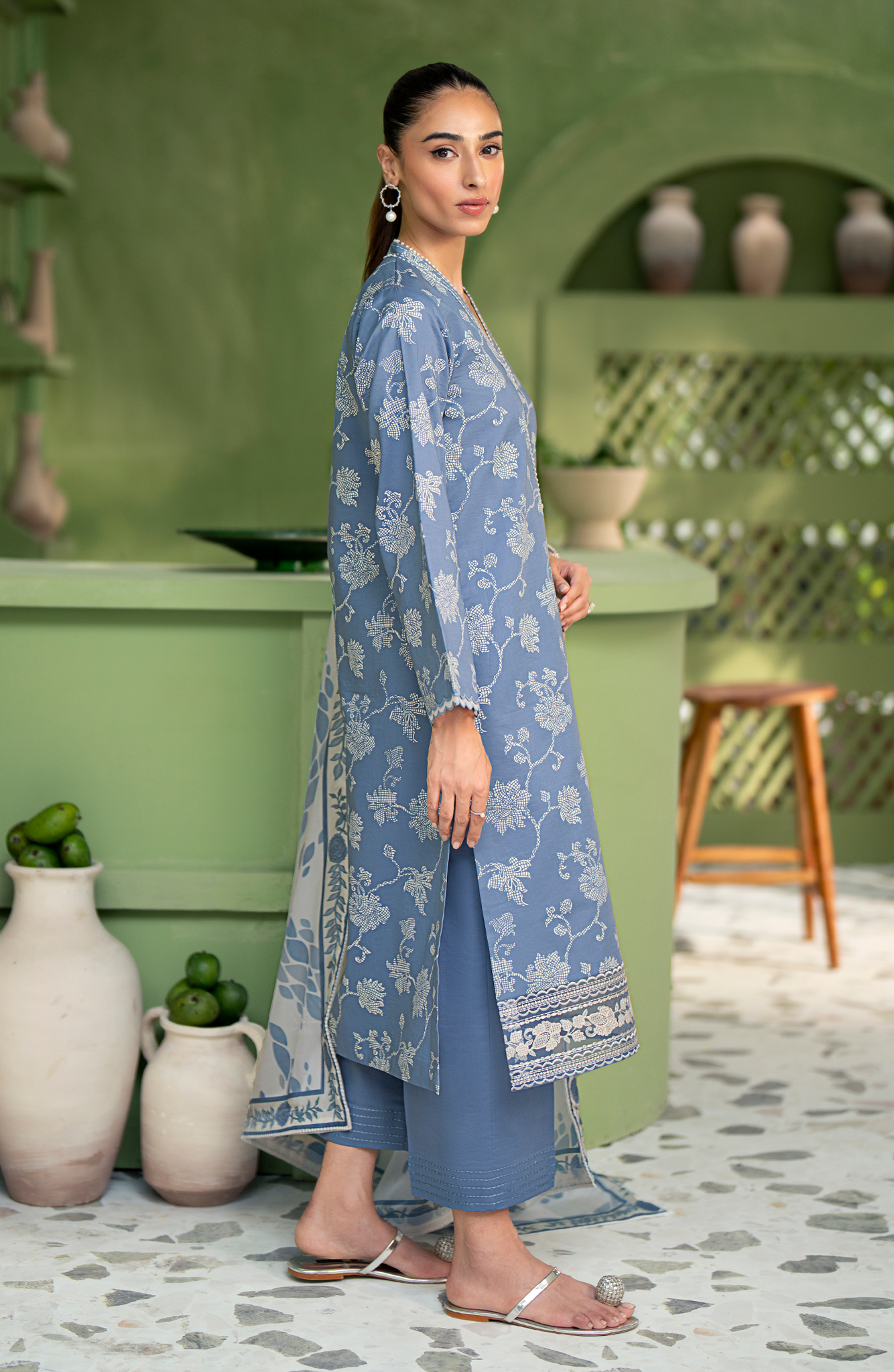 Seran | Artisan Lawn 25 | AEGEAN - House Of Hania