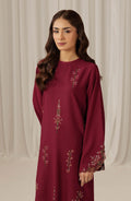 Seran | Winter Pret '25 | Carmine | 2 pc - House Of Hania