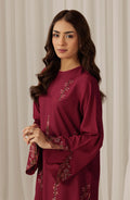 Seran | Winter Pret '25 | Carmine | 2 pc - House Of Hania