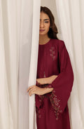 Seran | Winter Pret '25 | Carmine | 2 pc - House Of Hania
