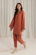 Seran | Winter Pret '25 | Coral | 2 pc - House Of Hania