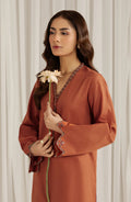 Seran | Winter Pret '25 | Coral | 2 pc - House Of Hania