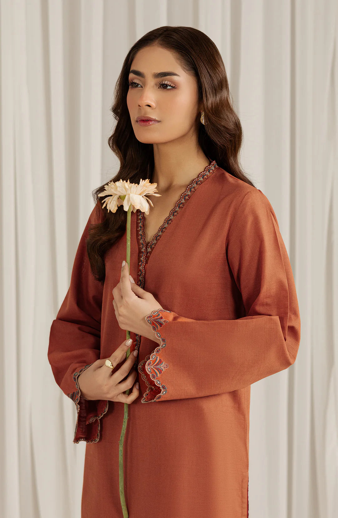 Seran | Winter Pret '25 | Coral | 2 pc - House Of Hania
