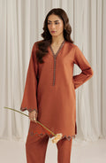 Seran | Winter Pret '25 | Coral | 2 pc - House Of Hania