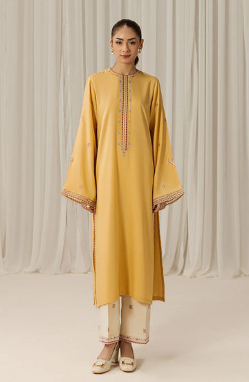 Seran | Winter Pret '25 | Saffron | 2 pc - House Of Hania