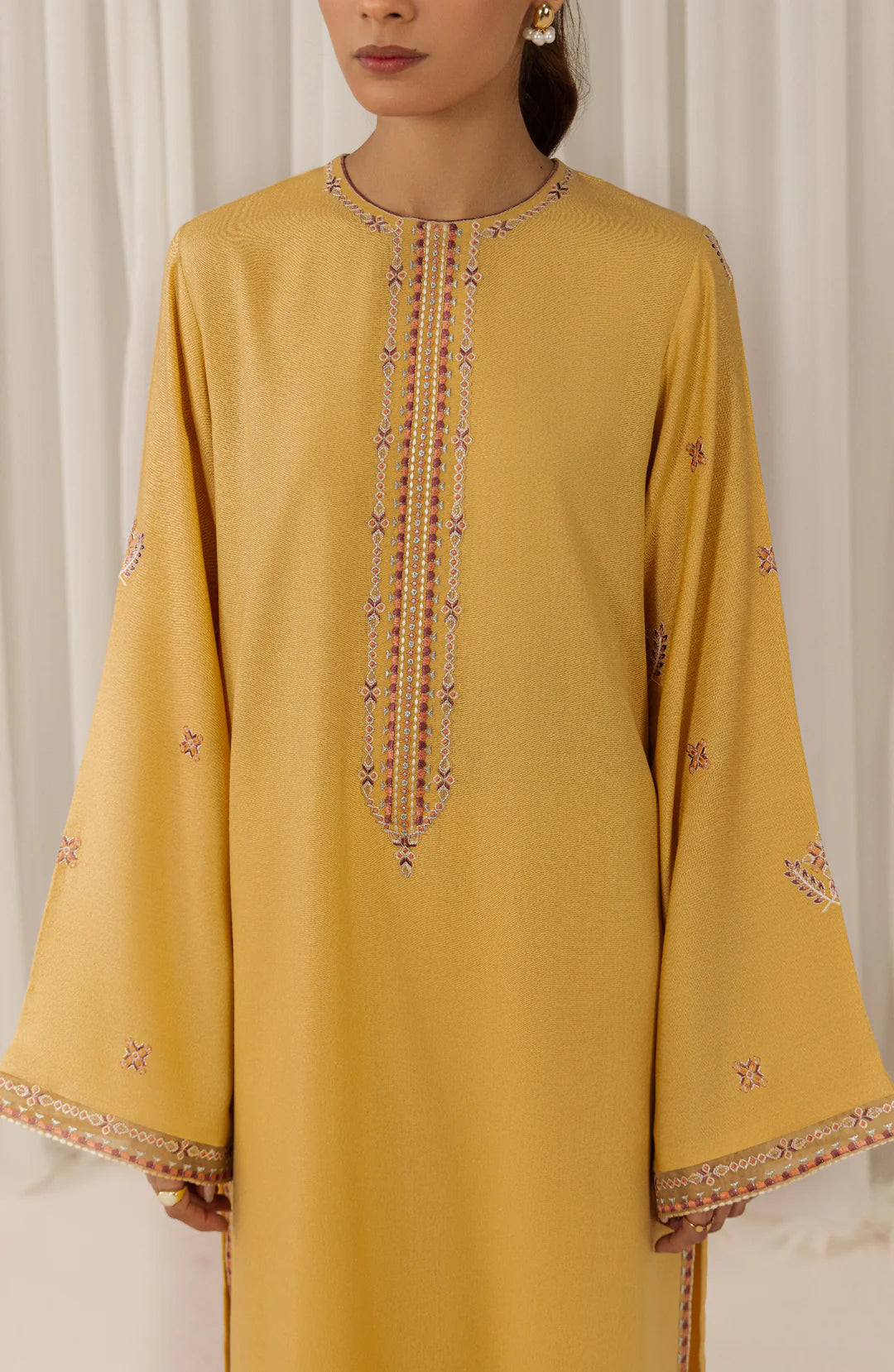 Seran | Winter Pret '25 | Saffron | 2 pc - House Of Hania