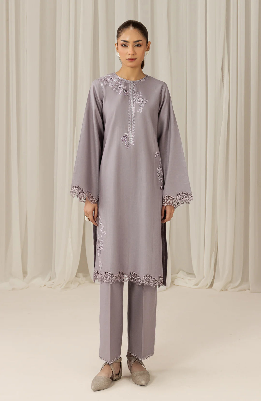 Seran | Winter Pret '25 | Violet | 2 pc - House Of Hania