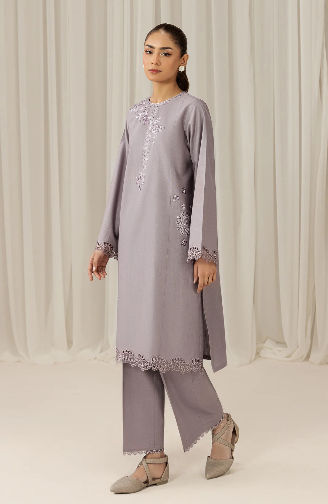 Seran | Winter Pret '25 | Violet | 2 pc - House Of Hania