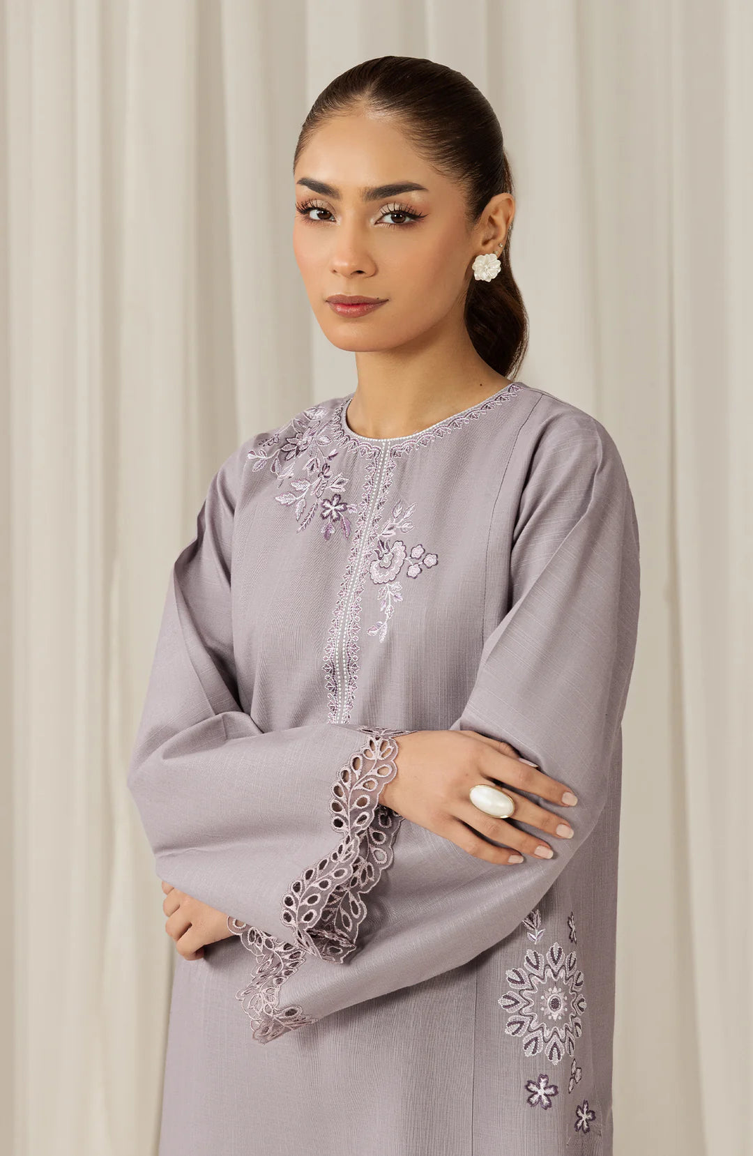 Seran | Winter Pret '25 | Violet | 2 pc - House Of Hania