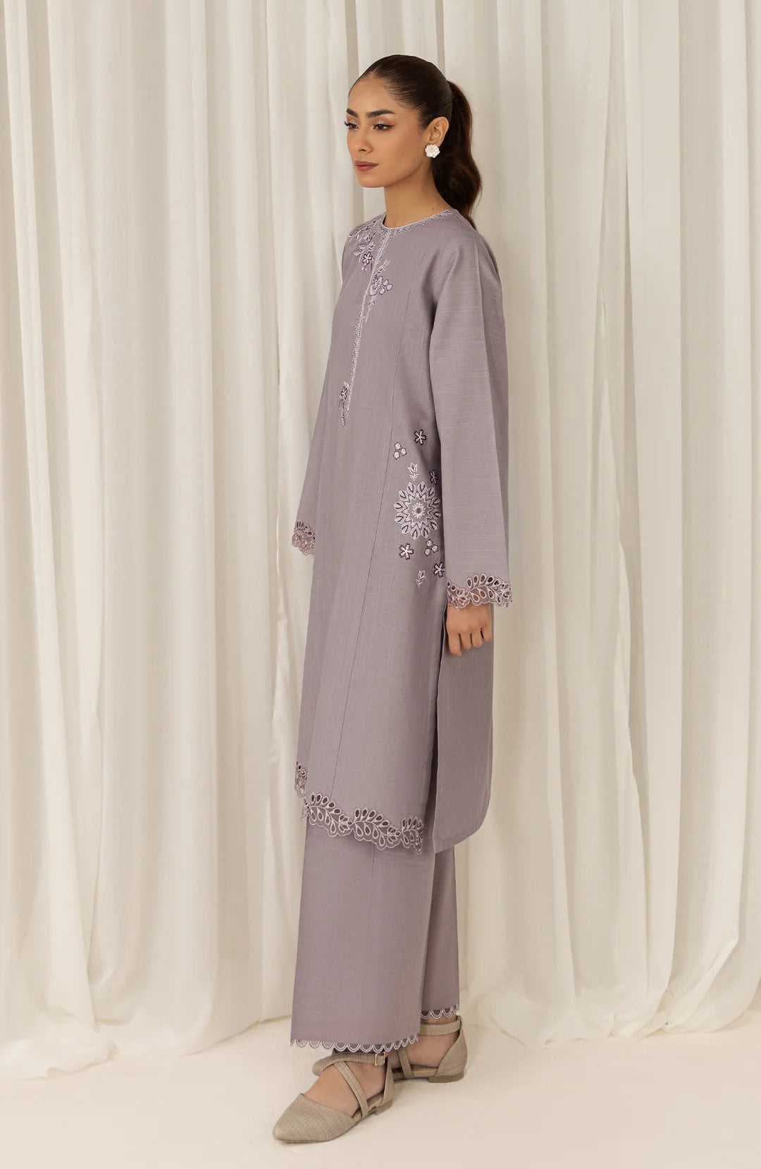 Seran | Winter Pret '25 | Violet | 2 pc - House Of Hania
