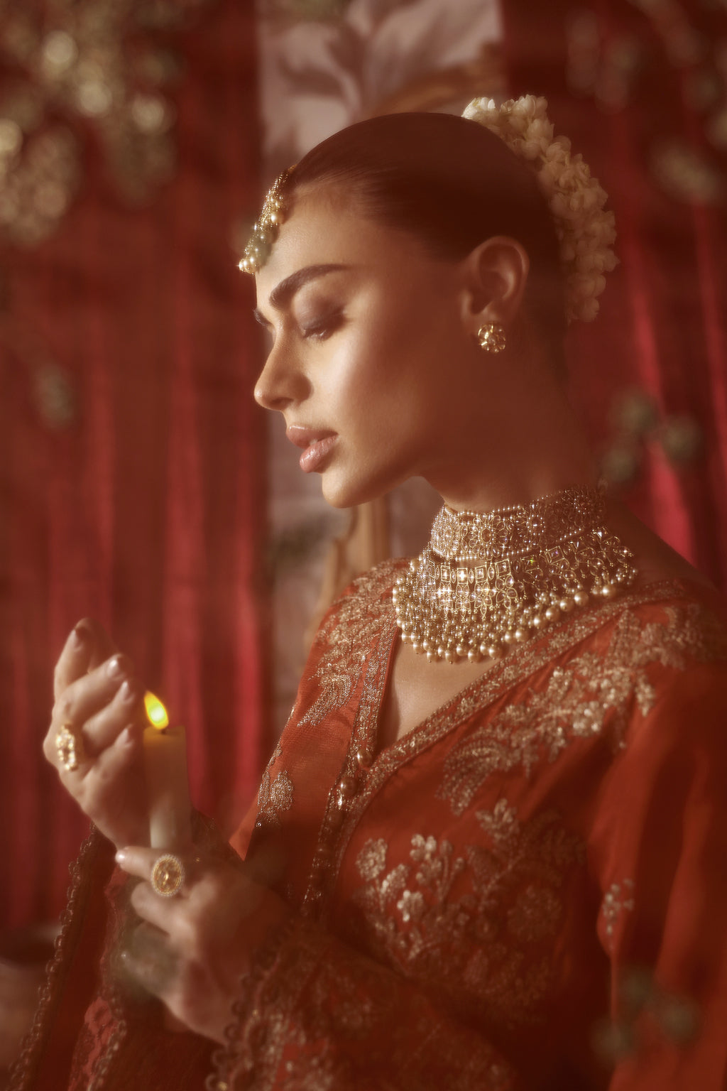 Shagna Premium Embroidered Raw Silk 3Pc Suit S-02 Zarish - House Of Hania