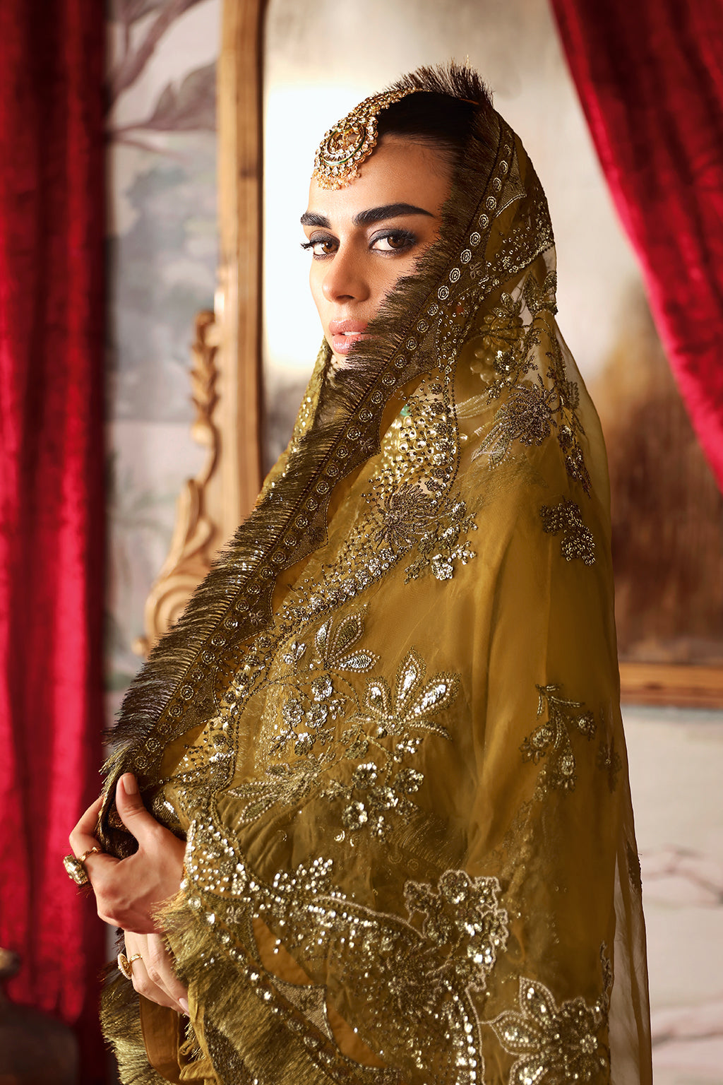 Shagna Premium Embroidered Raw Silk 3Pc Suit S-07 Maya - House Of Hania