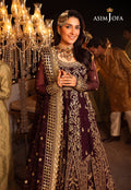Shehnai by Asim Jofa Embroidered Chiffon 3Pc Suit AJSH-02 - House Of Hania