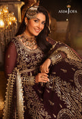Shehnai by Asim Jofa Embroidered Chiffon 3Pc Suit AJSH-02 - House Of Hania