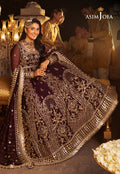 Shehnai by Asim Jofa Embroidered Chiffon 3Pc Suit AJSH-02 - House Of Hania