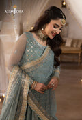 Shehnai by Asim Jofa Embroidered Chiffon 3Pc Suit AJSH-14 - House Of Hania