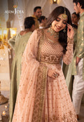 Shehnai by Asim Jofa Embroidered Chiffon 3Pc Suit AJSH-15 - House Of Hania