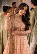 Shehnai by Asim Jofa Embroidered Chiffon 3Pc Suit AJSH-15 - House Of Hania