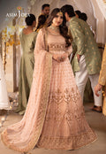Shehnai by Asim Jofa Embroidered Chiffon 3Pc Suit AJSH-15 - House Of Hania