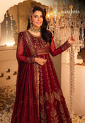 Shehnai by Asim Jofa Embroidered Chiffon 3Pc Suit AJSH-16 - House Of Hania