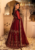 Shehnai by Asim Jofa Embroidered Chiffon 3Pc Suit AJSH-16 - House Of Hania