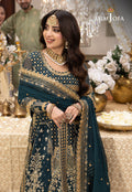 Shehnai by Asim Jofa Embroidered Chiffon 3Pc Suit AJSH-18 - House Of Hania