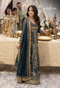 Shehnai by Asim Jofa Embroidered Chiffon 3Pc Suit AJSH-18 - House Of Hania