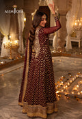 Shehnai by Asim Jofa Embroidered Net 3Pc Suit AJSH-04 - House Of Hania