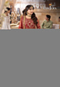 Shehnai by Asim Jofa Embroidered Net  3Pc Suit AJSH-06 - House Of Hania
