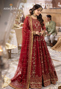 Shehnai by Asim Jofa Embroidered Net  3Pc Suit AJSH-06 - House Of Hania