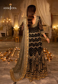 Shehnai by Asim Jofa Embroidered Net 3Pc Suit AJSH-08 - House Of Hania