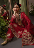 Shurooq | Garden of Dream | Crimson - House Of Hania