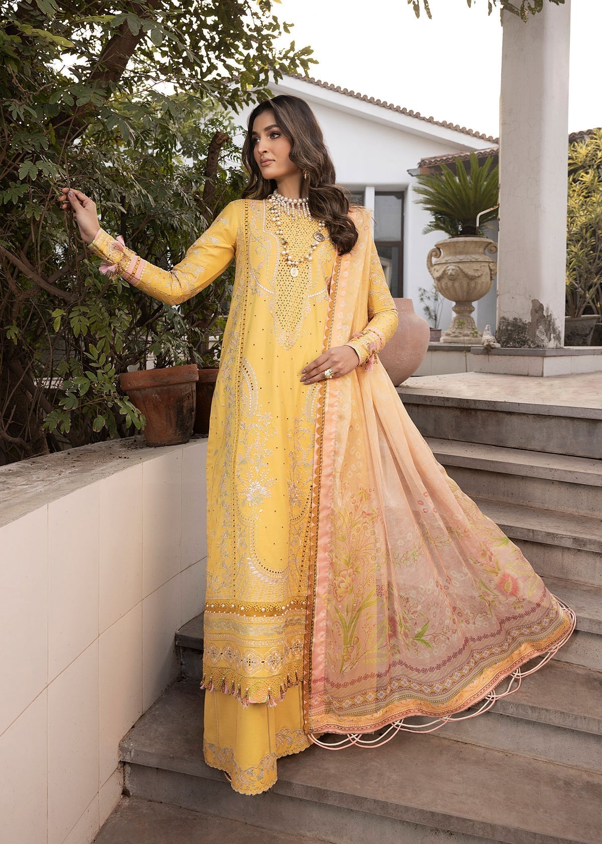 Shurooq | Luxury Lawn 25 | Abigail - House Of Hania