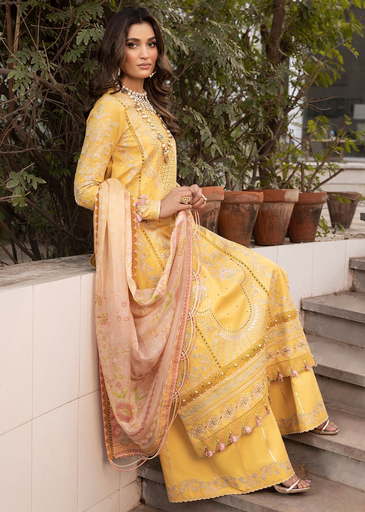 Shurooq | Luxury Lawn 25 | Abigail - House Of Hania