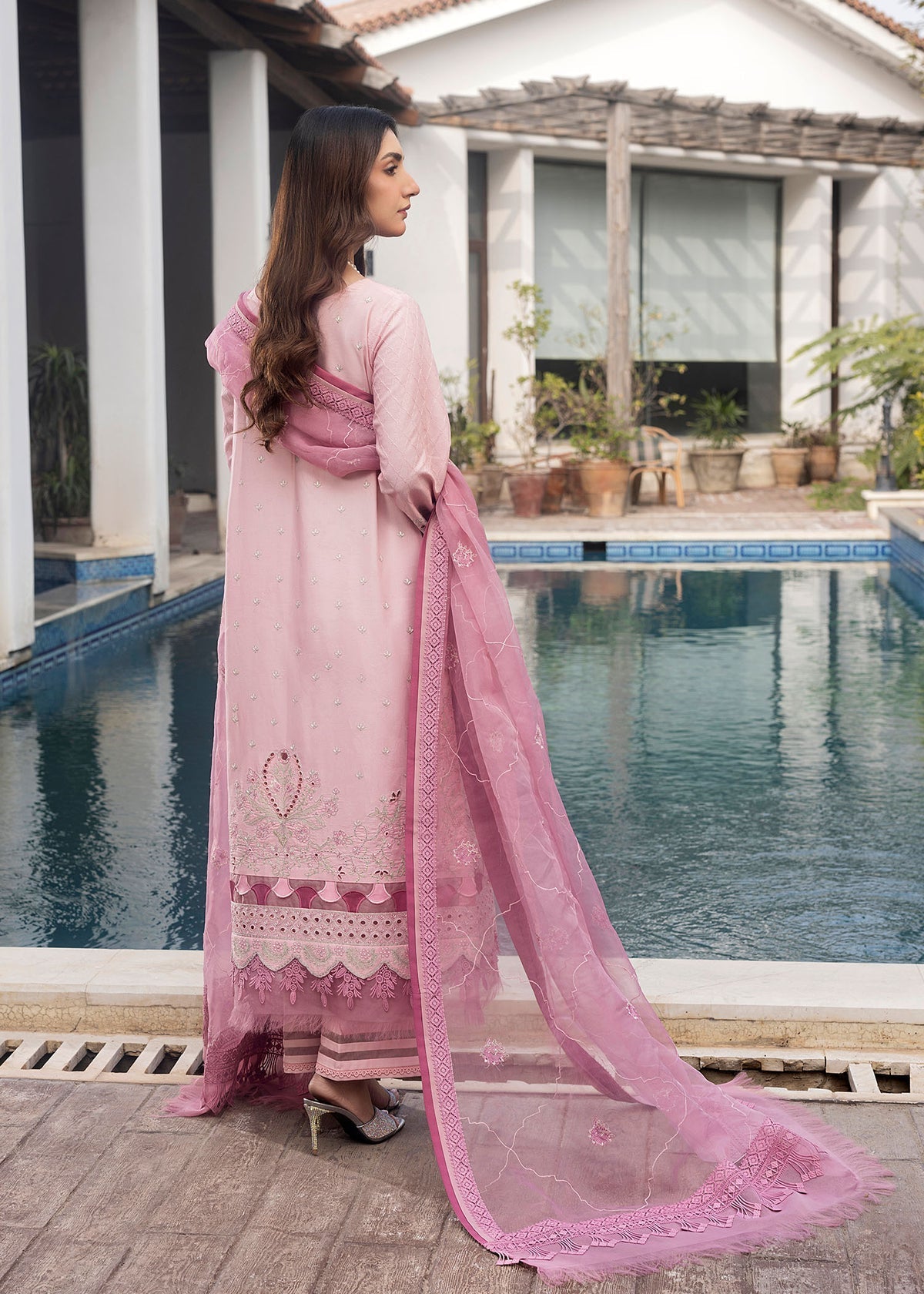 Shurooq | Luxury Lawn 25 | Blossom - House Of Hania