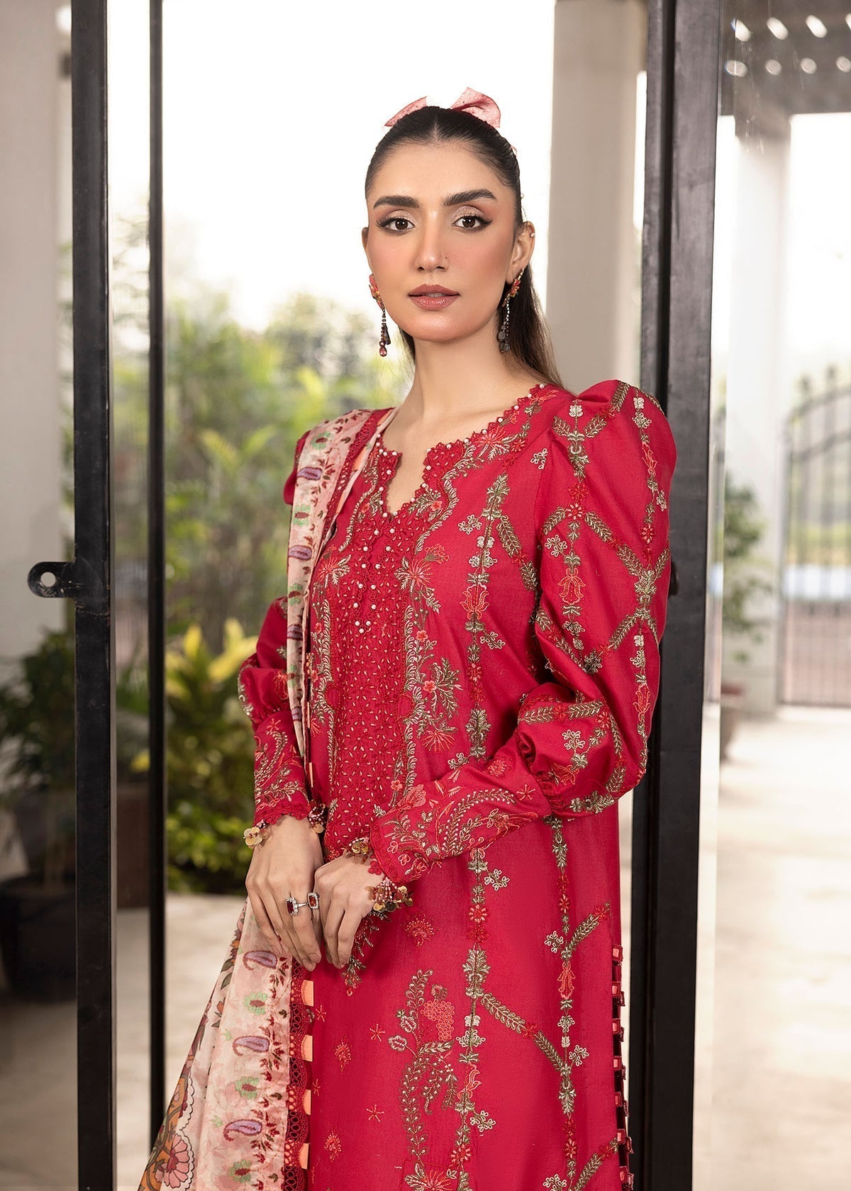 Shurooq | Luxury Lawn 25 | Lina - House Of Hania