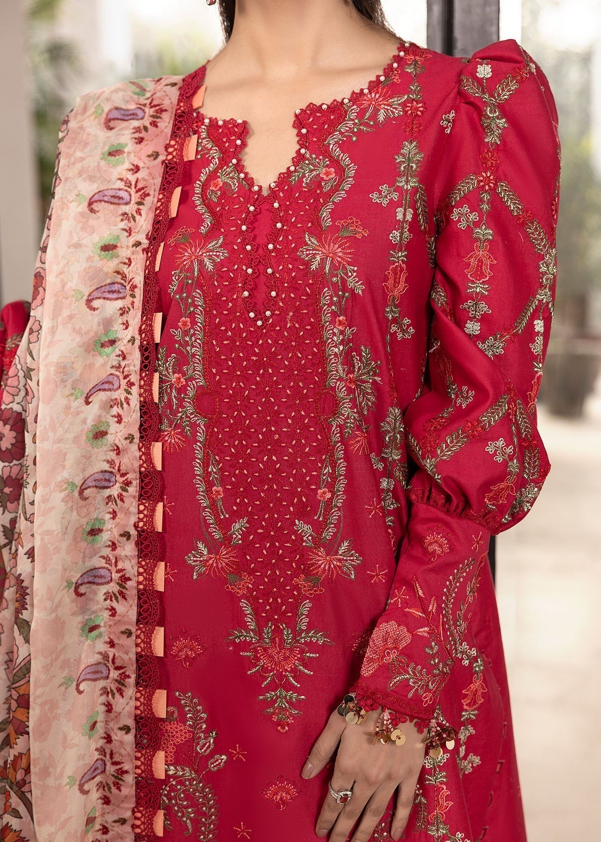 Shurooq | Luxury Lawn 25 | Lina - House Of Hania