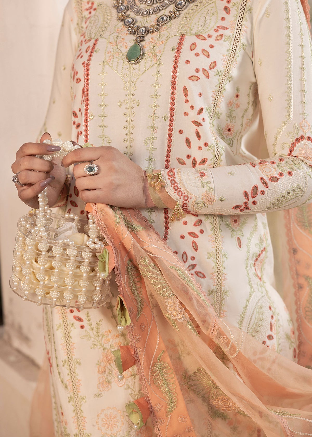 Shurooq | Luxury Lawn 25 | Nora - House Of Hania
