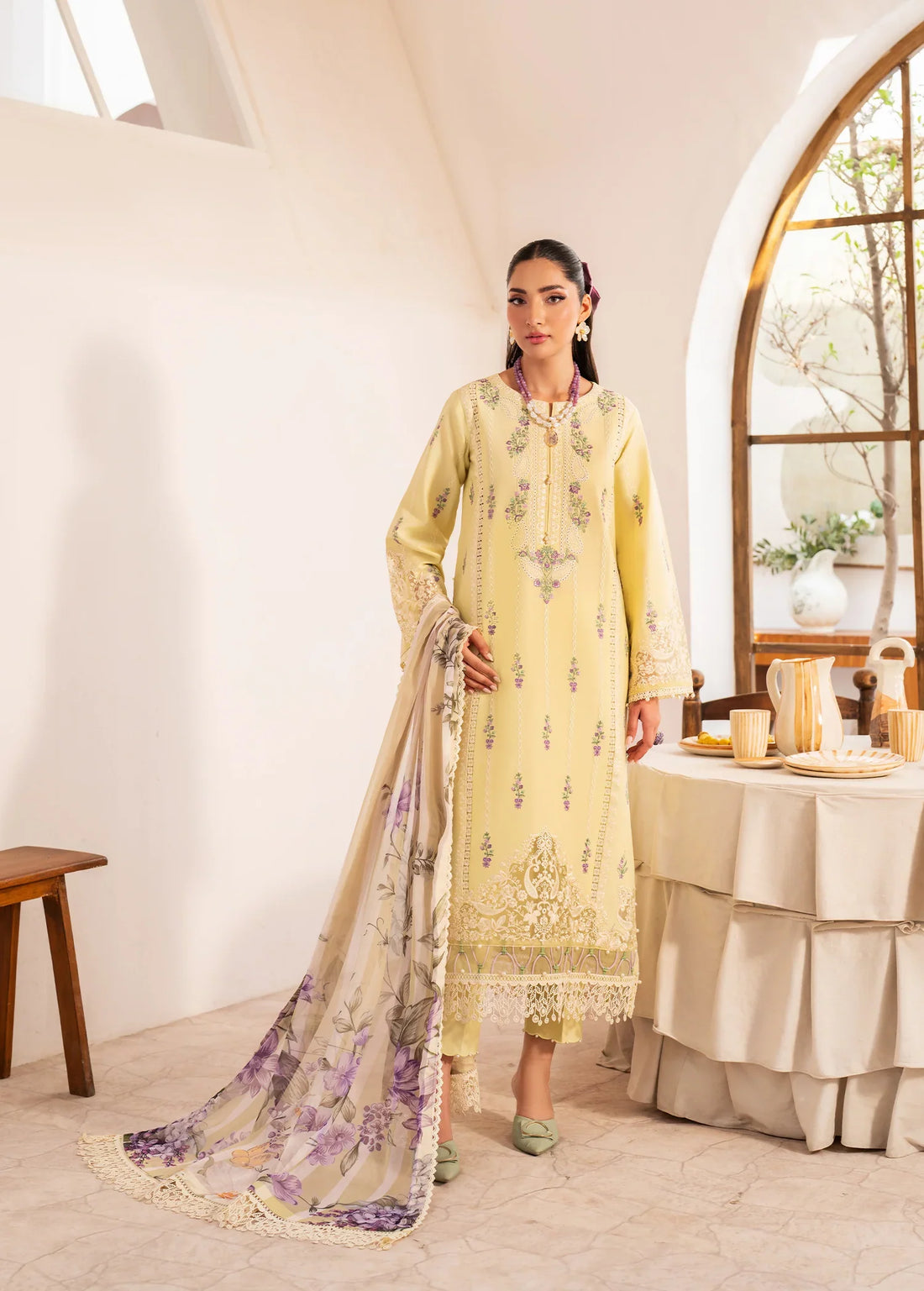 Sifa | Luxury Lawn Stitched | Mehr - House Of Hania