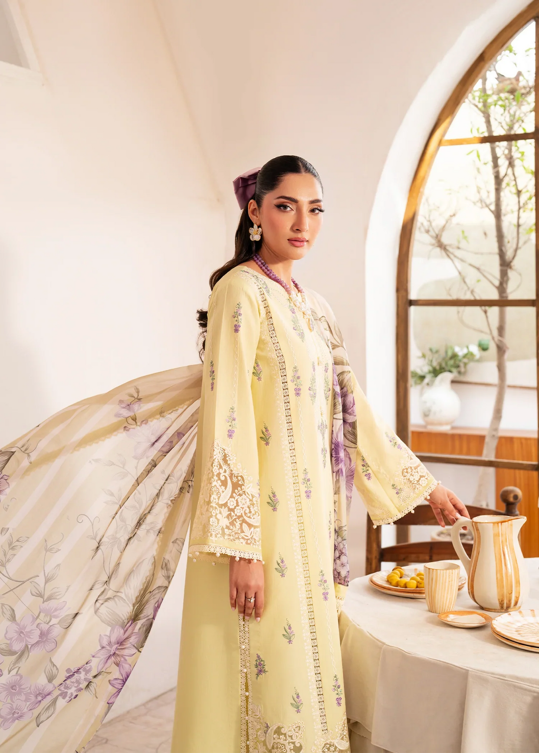 Sifa | Luxury Lawn Stitched | Mehr - House Of Hania