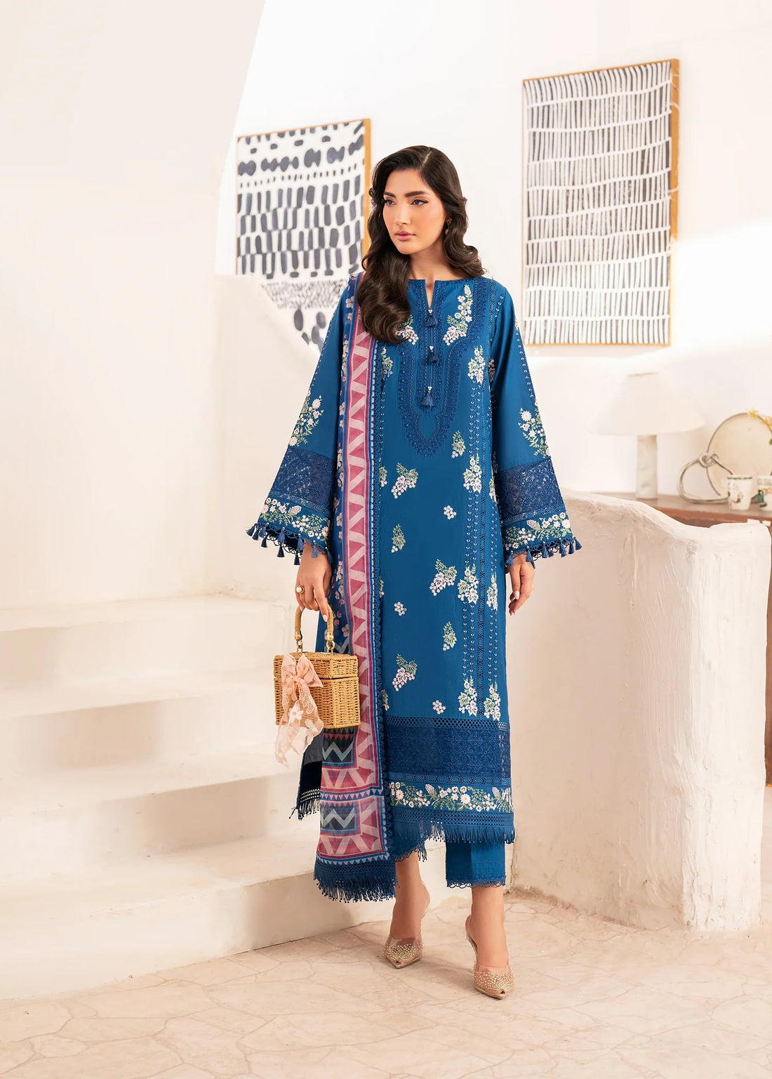 Sifa | Luxury Lawn Stitched | Neelaab - House Of Hania