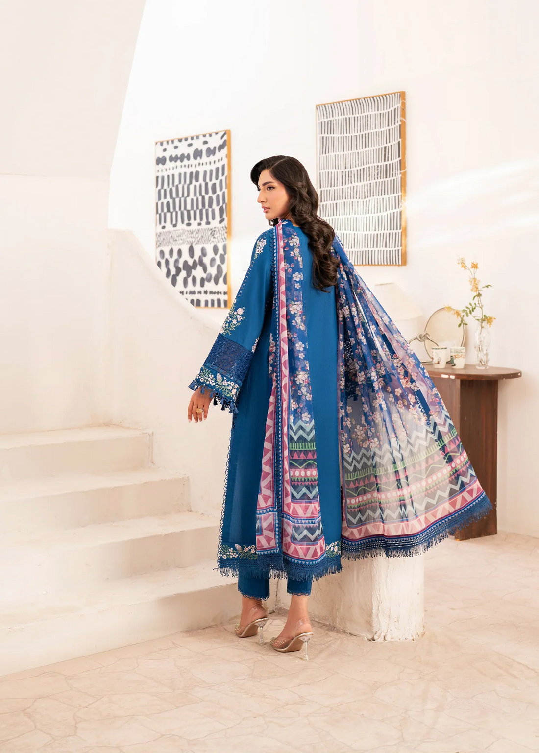 Sifa | Luxury Lawn Stitched | Neelaab - House Of Hania