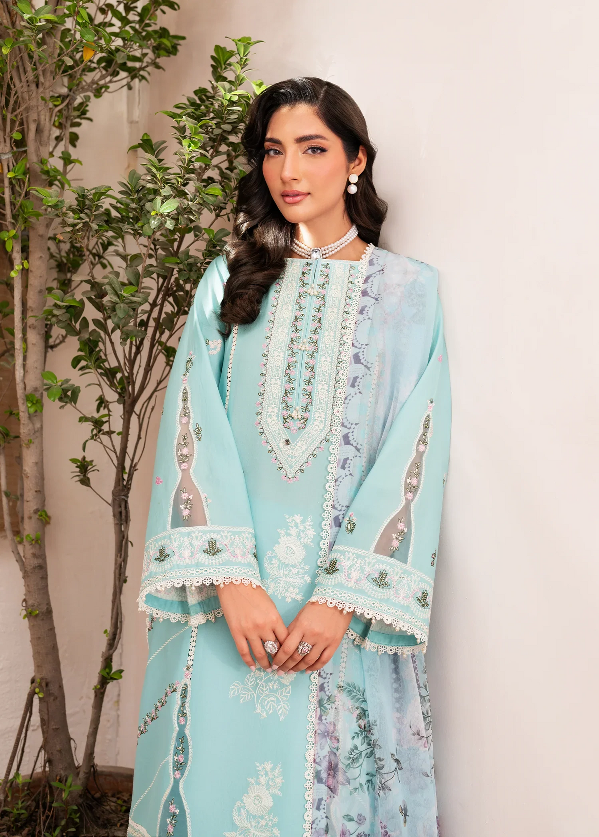 Sifa | Luxury Lawn Stitched | Nisa - House Of Hania