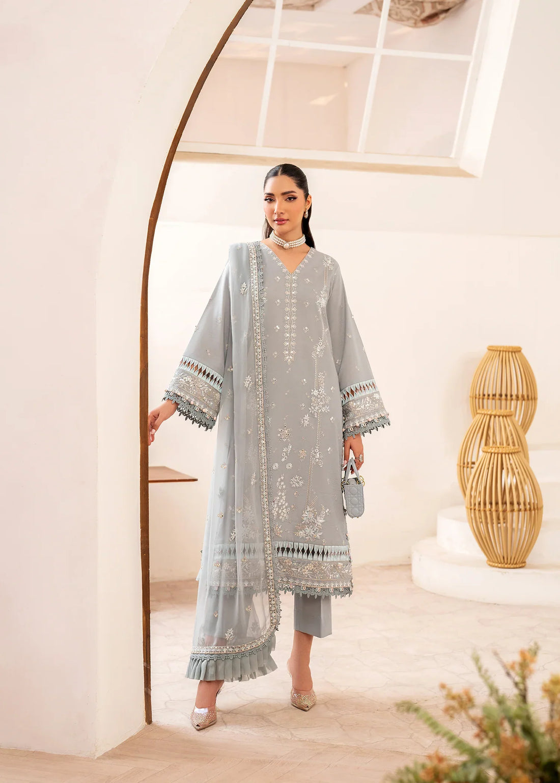 Sifa | Luxury Lawn Stitched | Ravaya - House Of Hania