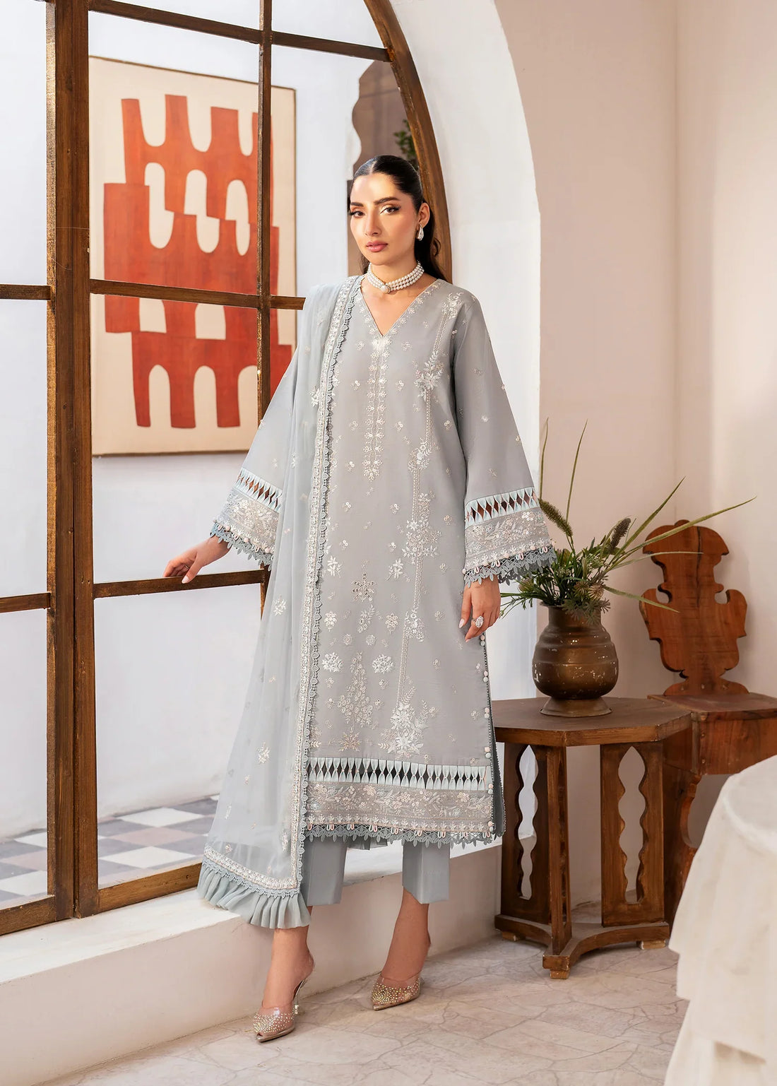 Sifa | Luxury Lawn Stitched | Ravaya - House Of Hania