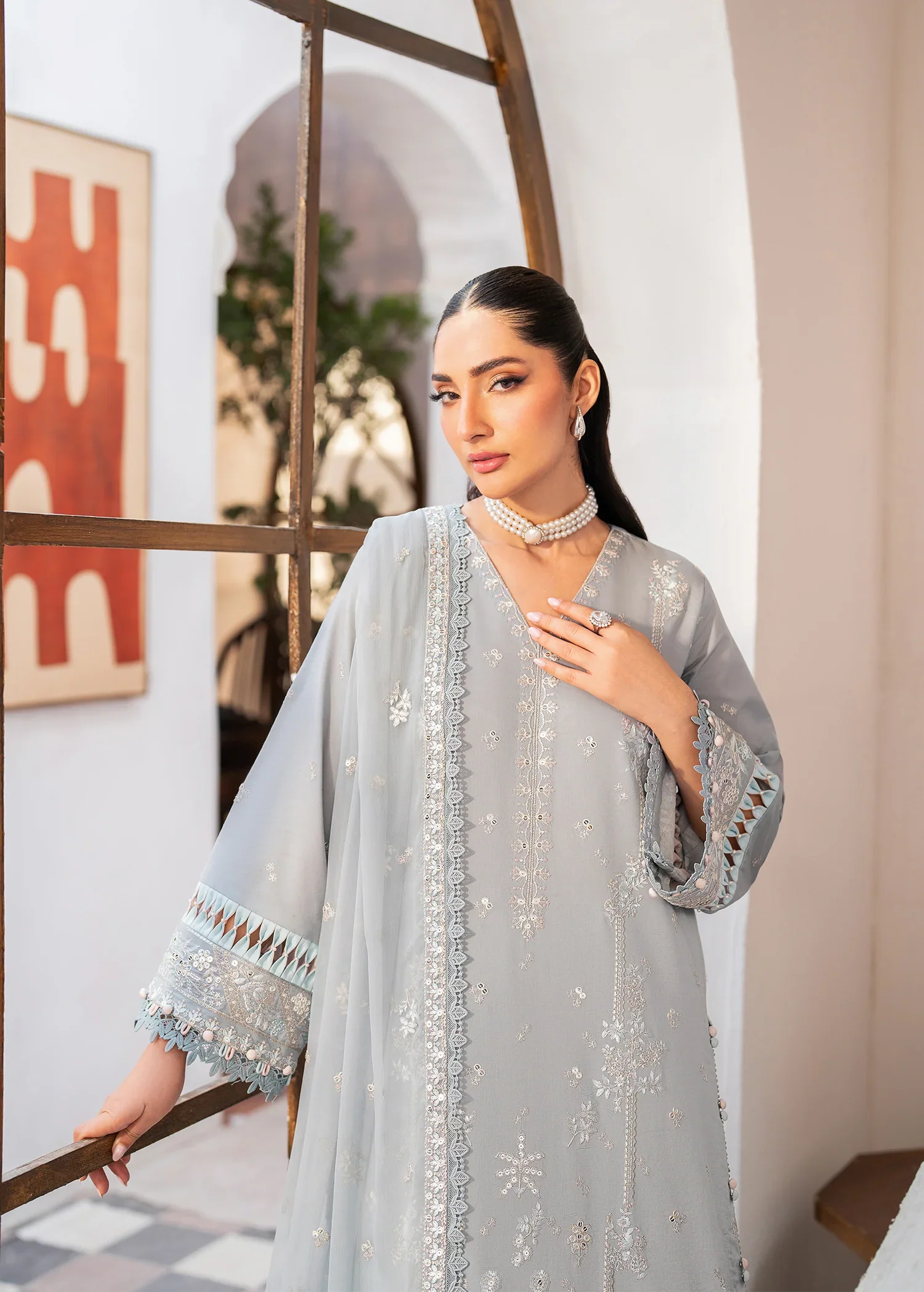 Sifa | Luxury Lawn Stitched | Ravaya - House Of Hania
