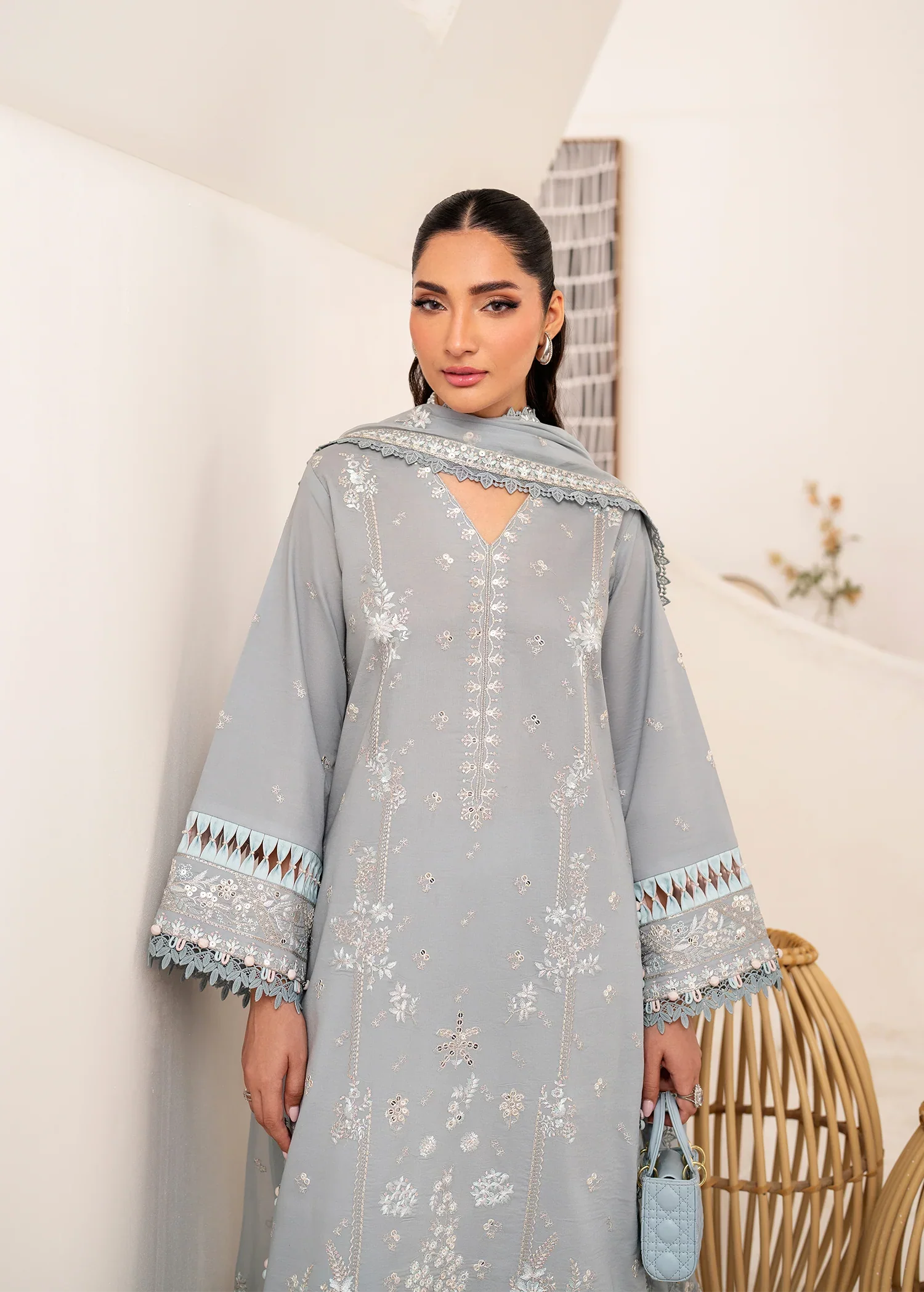 Sifa | Luxury Lawn Stitched | Ravaya - House Of Hania