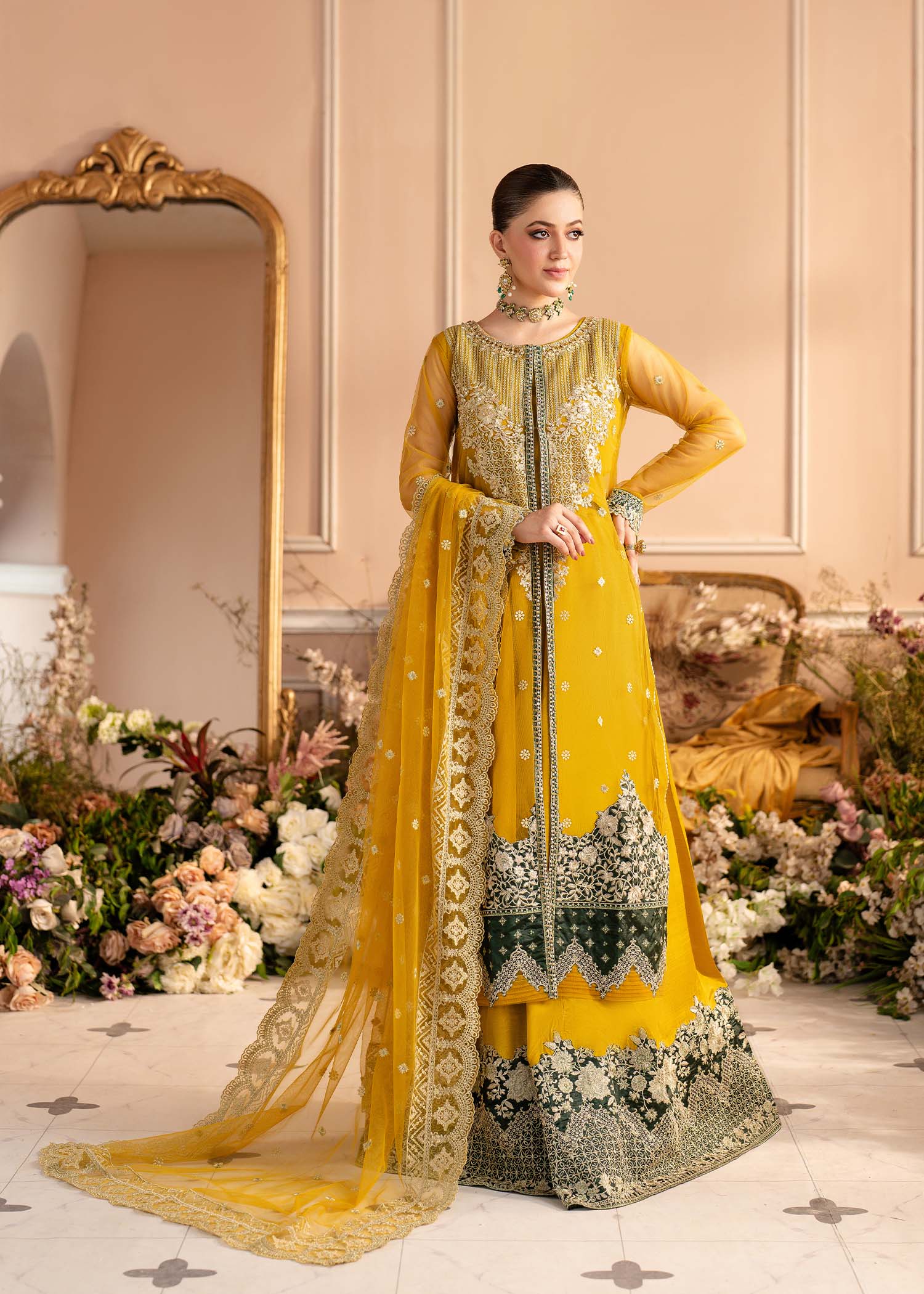 Sifa | Zebaish Collection | Gul-e-Aftabi - House Of Hania