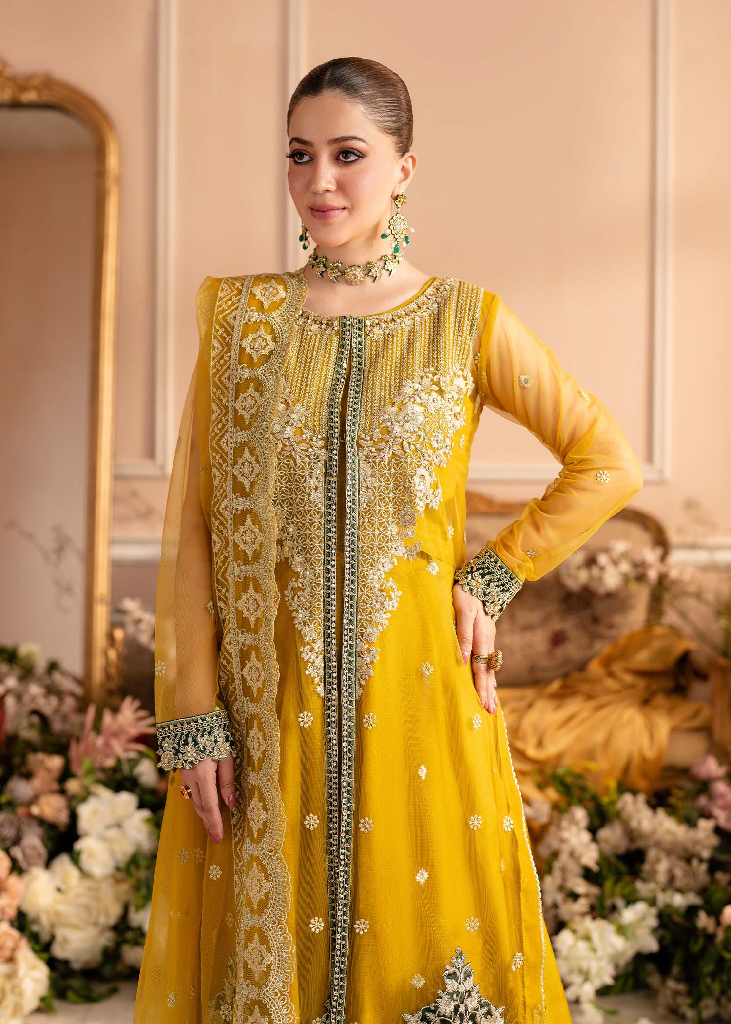 Sifa | Zebaish Collection | Gul-e-Aftabi - House Of Hania