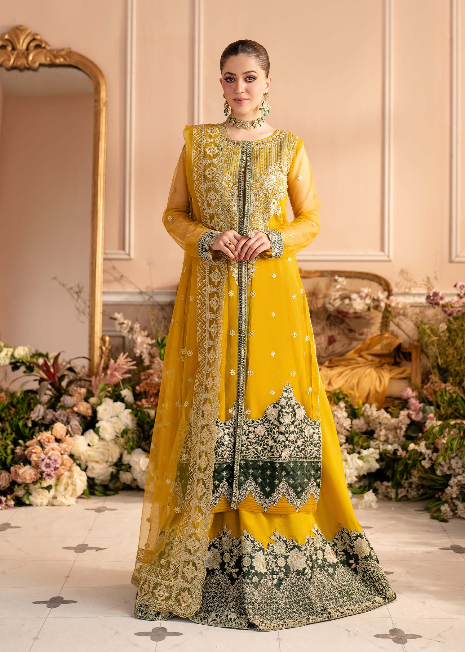 Sifa | Zebaish Collection | Gul-e-Aftabi - House Of Hania